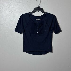 Abercrombie Kids Navy Blue Blouse Top size S.
